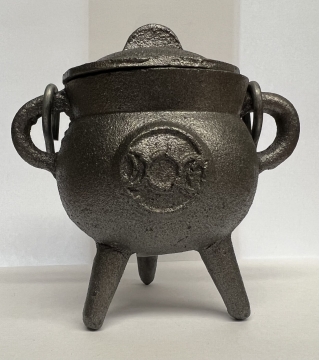 Cast Iron Triple Moon Cauldron